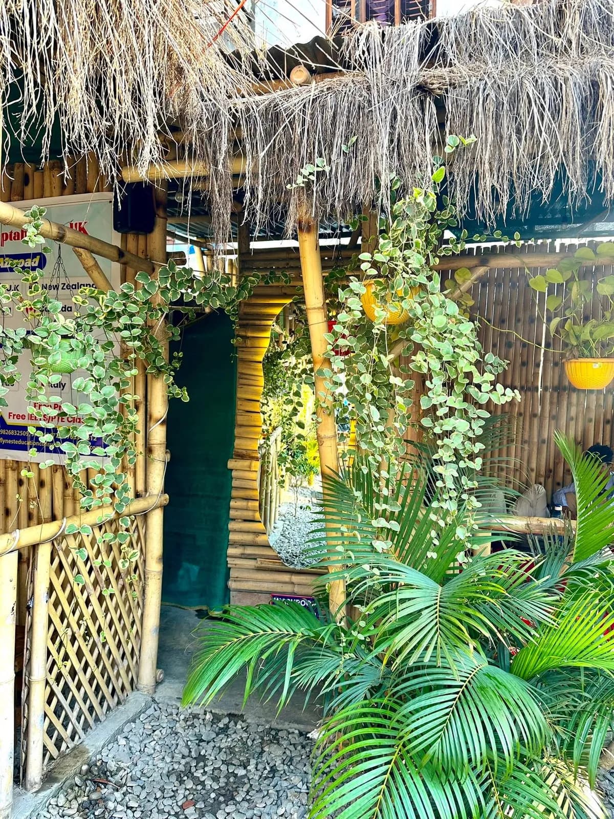 The garden walkway at Chiya Table