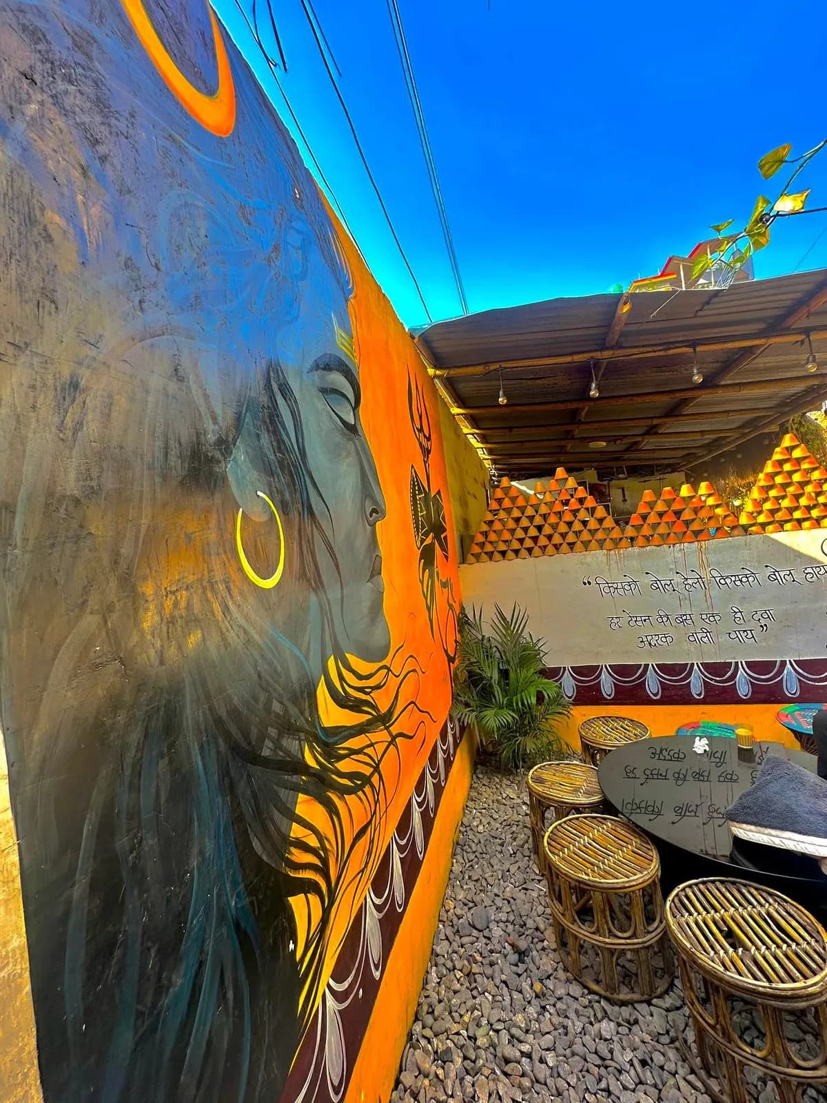 The mural corner at Chiya Table